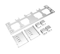 Tangxi Placa de Montaje de Caja de Herramientas de Aleación de Aluminio | Soporte Organizador Frontal Modular para Caja de Herramientas con Ruedas
