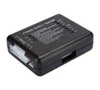 Tangxi Probador de Fuente de Alimentación, Computadora de Computadora ABS Probador de Fuente de Alimentación con 7 Luces Indicadoras LED Soporte de Piezas de Computadora ATX