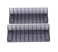 Tangxi Racks de Almacenamiento de CD de Juegos, Soporte de Almacenamiento de Caja de Tarjeta de Juego, Soporte de Disco de Juego de Gran Capacidad para Consolas de Juegos PS4/SLIM/PRO (Paquete de 2)