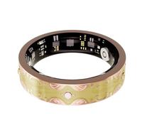 Tangxi Rastreador de Salud con Anillo Inteligente para Hombres y Mujeres, Pintura Esmaltada, Rastreador de Sueño, Carga Rápida, para Uso Duradero, Podómetro, Ejercicio, Monitor a Prueba (Yellow)