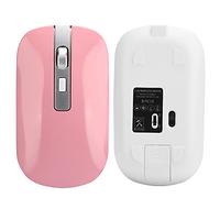 Tangxi Ratón Inalámbrico 2.4G, Mouse Inalámbrico de Carga USB de Alta Resolución de 1600 dpi con Diseño Ergonómico para el Hogar/Oficina Comercial (Rosa)