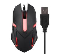 Tangxi Ratón USB para Juegos con Cable,computadora óptica ergonómica computadora Ratón con Cable con 1600 dpi,4 Botones,luz de Fondo,Interfaz USB,computadora portátil de Escritorio Ratón