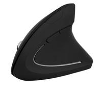Tangxi Ratón Vertical de 2,4 GHz inalámbrico, Ratón ergonómico inalámbrico, Ratón óptico Vertical con 6 Botones, Reciver USB, 800/1200/1600 dpi 3 Ajustable, Plug and Play(Negro)