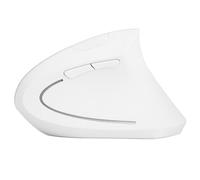Tangxi Ratón Vertical Inalámbrico 2,4 GHz, Ergonómico Con 6 Botones, Óptico, Receptor USB, 800/1200/1600 DPI Ajustable, Plug and Play (Blanco)