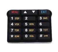 Tangxi Reemplazo de Teclado Numérico de 8 Piezas para Radio de 2 Vías UV9R Plus, Teclado Numérico de Silicona con Capacidad de Respuesta Táctil, para Dispositivos de Intercomunicación