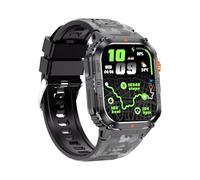 Tangxi Reloj Inteligente, Rastreador de Ejercicios con Pantalla de 2,0 Pulgadas con 100 Modos Deportivos, Monitor de Frecuencia Cardíaca IP68 a Prueba de Agua para Android iOS (Camuflaje-Negro)