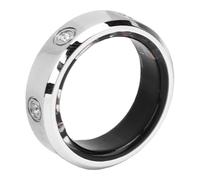 Tangxi Ring de Salud Inteligente para Mujeres y Hombres, Rastreador de Fitness Impermeable IP68 Anillo Inteligente con Monitoreo del Sueño, Admite Fotos de Fotos Bluetooth Múltiples Modos (12#)