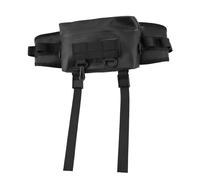 Tangxi Riñonera para Exteriores, Riñonera Multiusos para Pesca, Correa Ajustable, PVC Ligero para Senderismo (Black)