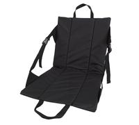 Tangxi Silla de Estadio con Respaldo, Almohadilla Multifuncional a Prueba de Polvo para Humanos y Mascotas, Fibra de Poliéster (Black)