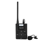 Tangxi Sistema de micrófono inalámbrico,Sistema inalámbrico Recargable de micrófono lavalier,Transmisor FM inalámbrico de 3.5mm, Turismo, Sala reuniones,Campus,conducción,Estadio enseñanza