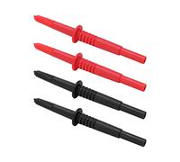 Tangxi Sonda de Aguja Automotriz, Sonda de Prueba Duradera con Punta de Linterna para Reparaciones Automáticas, de Prueba Multímetro de 2 Piezas con Conector Banana de 4 Mm para Automoción