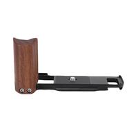 Tangxi Soporte de Empuñadura en L, Mango de Madera, Empuñadura de Cámara de Aleación de Aluminio con Almohadilla Antideslizante y Liberación Rápida, para Cámara X E5 (Black)