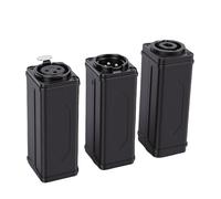 Tangxi Tangxi 3 Adaptadores XLR de 3 Pines, Macho a Macho, Hembra a Hembra, Conector XLR a con Pestillo de Bloqueo de Resorte, para Mezclador, Micrófono, Amplificador, Escenario