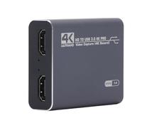 Tangxi Tarjeta de Captura de Vídeo con Sonido 4K, Interfaz Multimedia HD con Fácil Plug and Play para Jugadores y Serpentinas, Aleación de Aluminio