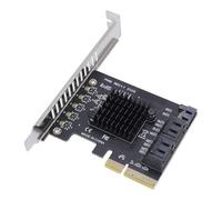 Tangxi Tarjeta de Expansión PCI Express con 5 Puertos 3.0, Chipset JMB585 - Velocidad de Transferencia Rápida de 6 Gbps, Plug and Play, Amplia Compatibilidad para Expansión de PC de Escritorio -