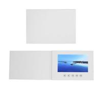 Tangxi Tarjeta de Felicitación de Video, Pantalla LCD a Color de 210x150x10 Mm, Soporte de Múltiples Formatos, Altavoz Incorporado, con Paquete de Pegatinas, para Decoraciones de Bodas, (10 Pulgadas)