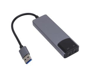Tangxi Tarjeta de Sonido Externa USB Ideal para Sistemas de Cine en Casa Adaptador de Sonido USB de 5.1 Canales para 8 10 OS X