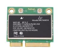 Tangxi Tarjeta Inalámbrica WiFi 6E, Adaptador de Red PCIe Bluetooth 5,2 con Tecnología MU, para Portátiles de 10 11 Uds Tri Band 2,4G 5G 6G