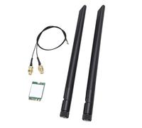 Tangxi Tarjeta WiFi AX1675X WiFi 6E Compatible con 2.4G 5G 6G Triple Banda Bluetooth 5.3, Módulo de Tarjeta Inalámbrica M.2 Adaptador de Red para PC con Antena Dual de 8 DB, Compatible