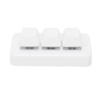 Tangxi Teclado de 3 Teclas, Teclado Mecánico Personalizado Bluetooth con Cable USB con Diseño Ergonómico, para Computadora Universal Linux iOS (White)