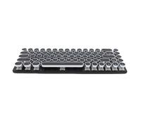 Tangxi Teclado de Juego con Cable, Teclado de Sensación Mecánica de Cable Compacta con 68 Teclas RGB Colorido de Fondo LED y Pies Ajustables, para OS X PC (Interruptor Azul de Color Negro)