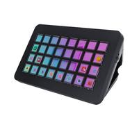 Tangxi Teclado Macro, Controlador de Transmisión, Teclado de Acceso Directo para Juegos y Streaming, 32 Teclas Programables, Botones LCD Personalizables, para Creadores de Contenido de (Black)