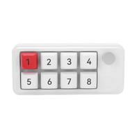 Tangxi Teclado Macro Programable, Teclado Numérico con Cable USB C de 8 Teclas con Soporte de Intercambio en Caliente y Retroiluminación RGB, para Operativo (White)