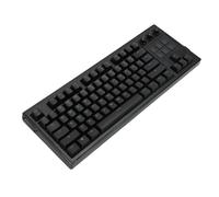 Tangxi Teclado Mecánico con Cable USB, 78 Teclas con 6 Teclas Programables Controles Táctiles RGB Backlit 3 Botones de Alternancia Perillas Rotativas, para Juegos de PC (Black)