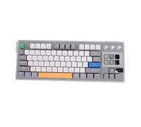Tangxi Teclado Mecánico LCD AI 78 Teclas Montaje de Junta Intercambiable en Caliente Teclado Mecánico para Juegos USB con Cable con Pantalla LCD y Perilla para Juegos y Trabajo