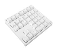 Tangxi Teclado Numérico Mecánico de 34 Teclas, Interruptor Azul USB y Retroiluminación RGB, Pies Ajustables y Diseño de Teclas de Escalón con 17 Modos de Iluminación, para Computadora (White)