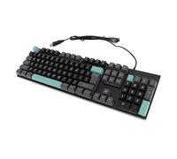 Tangxi Teclado para Juegos con Cable, Teclado para PC con Retroiluminación Arcoíris, Teclado Mecánico de Impresión Grande, Teclado USB con Soporte, Teclado Iluminado para Escribir en