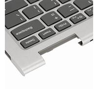 Tangxi Teclado Retroiluminado para Yoga, Plateado, Resistente Al Desgaste, Resistente Al Desgaste, de Metal, Retroiluminado, Portátil, Reposamanos, Teclado para Yoga 720 13IKB