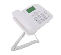 Tangxi Teléfono de Escritorio Clásico gsm, Teléfono Fijo Inalámbrico con Antena, Radio Despertador, Pantalla de 2,4 Pulgadas, Compatible con Tarjeta SIM 2G, para el Hogar, Personas (EU)