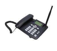 Tangxi Teléfono de Escritorio Inalámbrico, Tarjeta SIM gsm Teléfono Fijo Inalámbrico 2G con Antena Pantalla de 2,4 Pulgadas Radio FM Alarma para Uso Comercial en Casa, Hotel, Ofic (Enchufe de la UE)