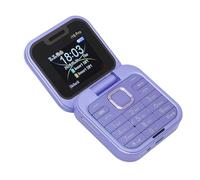 Tangxi Teléfono Flip Desbloqueado, 2G, 1.77 Pulgadas, 16 GB, Purple, Plegable, Comunicación Básica y Entretenimiento