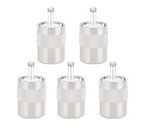 Tangxi UHF PL-259 Conector de cabezal alimentador macho Latón Niquelado Paquete de 5 Conector de cable coaxial PL-259 para cable coaxial RG8/RG214/RG213 9913/LMR400 de baja pérdida de 50 ohmios