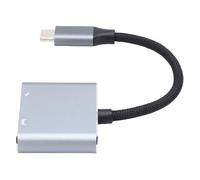 Tangxi USB C a Gafas y Adaptador de Carga Tipo C AR Adaptador de Gafas USB PD 100W con Salida HD 2x4K60Hz, para AR Smart Glasses Switch Steam Deck Laptop