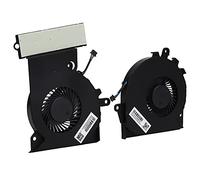 Tangxi Ventilador de CPU de Repuesto para Ventilador de Refrigeración de 2 Piezas - Ventilador de Refrigeración Interno de Ordenador de 4 Pines para HP OMEN 15-CE / 17-an