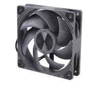 Tangxi Ventilador para Caja de PC PWM de 120 Mm con Rodamiento de Bolas Doble y Control de Temperatura Inteligente para Computadora, Negro, 1 Paquete