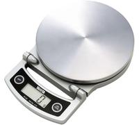 Tanita KD-400-Báscula de Cocina Digital compacta de Litio, 5 kg, Color Plateado, Acero Inoxidable