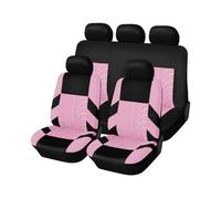 TANJAU Fundas para Asientos de Coche para Renault Clio (2004-2006), Delanteros Traseros Protector Asiento Cómodo Cojines Transpirable Interior Accesorios,F/Pink