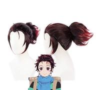 Tanjirou Kamado Anime Demon Slayer Kimetsu No Yaiba Cosplay pelucas peluca de pelo + gorra de peluca gratis TCY-170