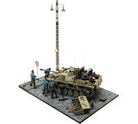 TANK DIORAMA TIGER I FIELD REPAIR AUSF. G MILITARY ANZIO 1944 /