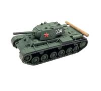 Tank Figurine Modelo Soviético KV-1 Miniatura de Tanque Pesado Hecho en Resina Pintado con Detalles Históricos y Torreta Móvil Adecuada para Historia Coleccionismo Decoración, Verde