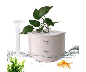 Tank Filter System, Aquarium Water Purifier, 6.69x6.89x6.89 Inches Space Saving Filtration Unit with Clear Flow Design, Easy Aquarium Cleaning Device, Fish Habitat Care Tool for Bedroom Living Use