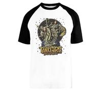 Tank Girl Apocalypse 1995 Camiseta De Béisbol Mangas Cortas Unisex White Baseball tee Tshirt