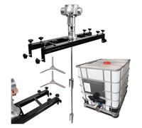 Tank Mixer Machine, 1000L Paint Mix Tool, Paint Stirring Machine Bracket Air Agitator Paint Mix Tool, for Ink Dissolver Agitator Small5Cylinders(3Cylinders)