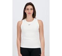 Nike Sportswear IH7956-100 - Camiseta de Tirantes Ajustada con puños para Mujer, Color Blanco/Negro, L