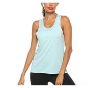 Tank Women's Blouse Top Camisa de Yoga, Ropa Deportiva, Chaleco atlético, Espalda Abierta, Camisetas sin Mangas, Blusa Sexy elástica, Deportivas for Fitness(B,S)