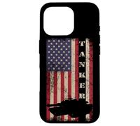Tanker Abrams Tank Crew Veterano Bandera Americana Carcasa para iPhone 16 Pro